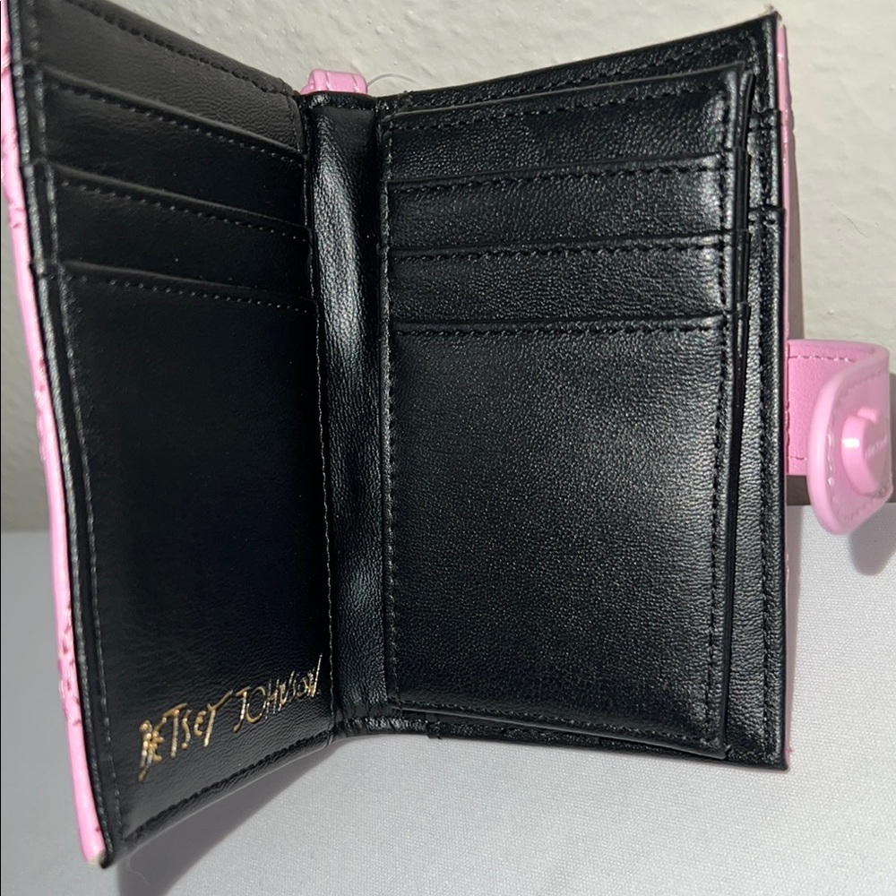 Betsey Johnson Pink Heart Wallet - Picture 4 of 10